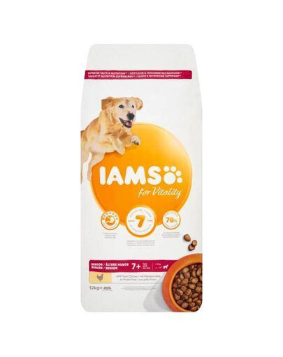 IAMS For Vitality Senior kuře velkých plemen 12 kg