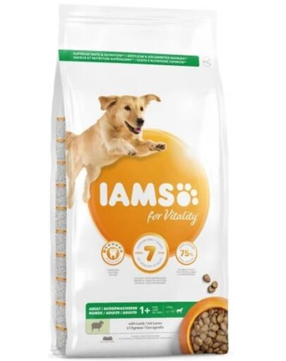 IAMS For Vitality Adult Large Breed Lamb granule pro dospělé psy, velká plemena 12 kg