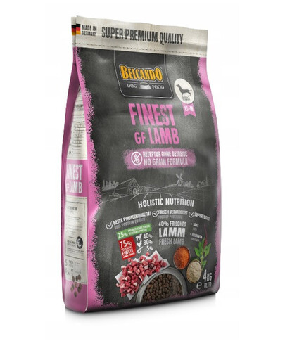 BELCANDO Finest Grain Free Lamb XS-M 4 kg jehněčí granule pro psy