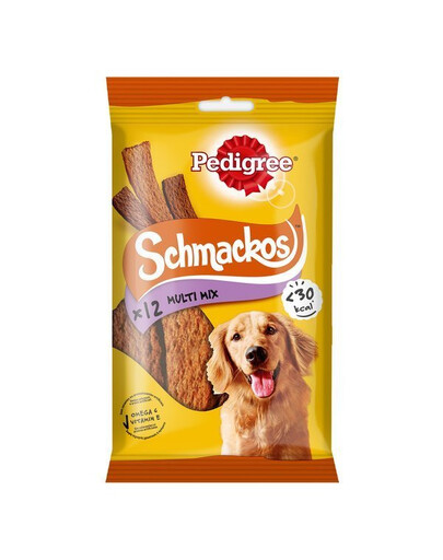 PEDIGREE Schmackos Multi Mix 86 g pamlsky ve formě proužků pro psy s hovězím masem