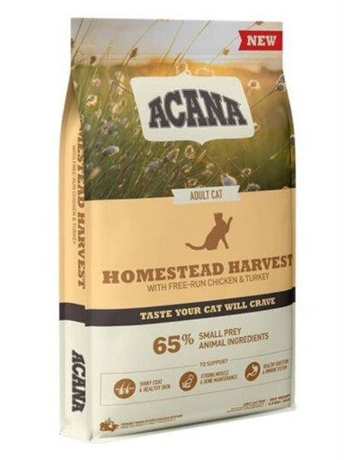 Acana Homestead Harvest Cat 4,5 kg granule pro dospělé kočky