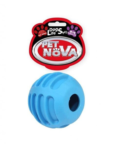 Pet Nova DOG LIFE STYLE míček 6 cm, modrý, hovězí příchuť