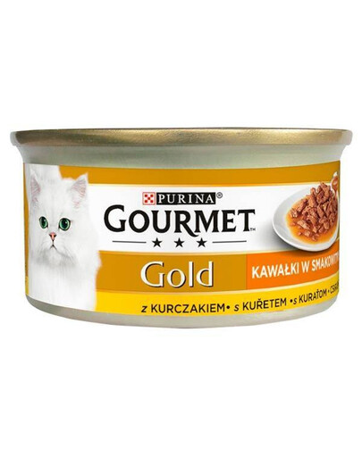 Purina Gourmet Gold Chicken in a tasty sauce 85 g kapsička pro kočky