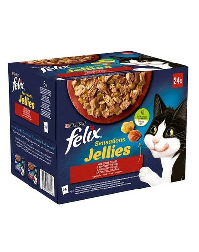 FELIX Sensations MP MIX kapsičky pro dospělé kočky všech plemen 24 x 85 g