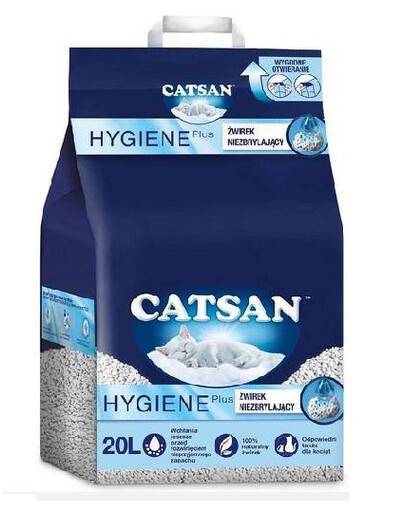 CATSAN Hygiene Litter 20 l přírodní stelivo pro kočky