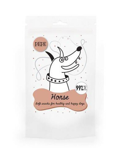 PEPE mini chunkies horse 70 g - pamlsky pro dospělé psy