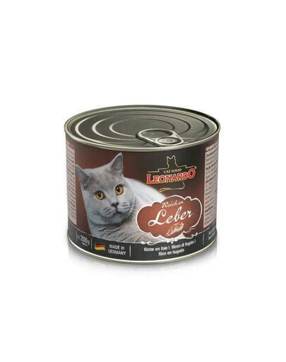 LEONARDO Quality Selection vlhké krmivo pro kočky bohaté na játra 200 g