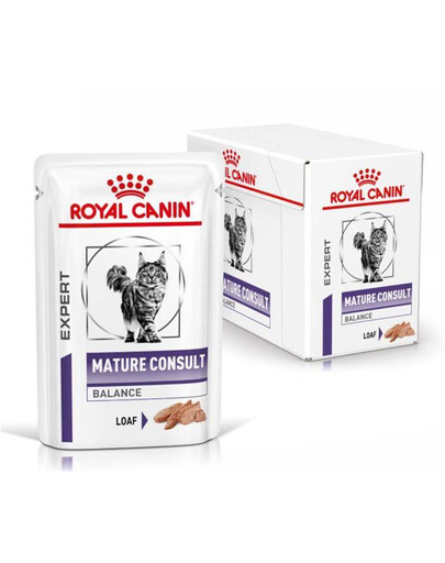 ROYAL CANIN VHN Cat Mature Consult Balance Loaf mokré krmivo pro starší kočky 12x 85 g