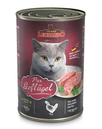 LEONARDO Quality Selection konzerva pro kočky s drůbežím masem 400 g