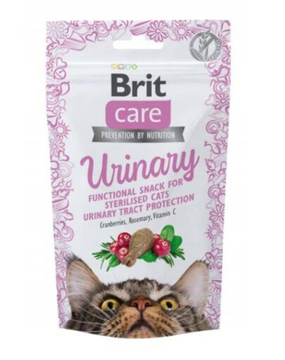 Brit Care Cat Snack Urinary pamlsky pro dospělé kastrované kočky 50 g