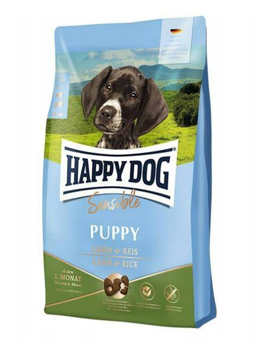 Happy Dog Sensible Puppy granule pro štěňata, 1-6 měsíců, jehněčí / rýže, 10 kg