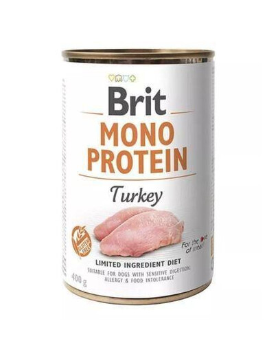 BRIT Mono Protein Turkey 6x 400 g monoproteinové krůtí krmivo
