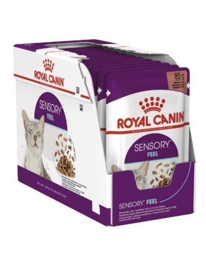 ROYAL CANIN Sensory Feel vlhké krmivo pro kočky stimulující vnímání textury 12x 85 g