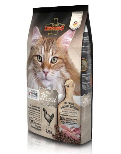 LEONARDO Adult Maxi GF granule pro kočky s kuřecím masem 7,5 kg