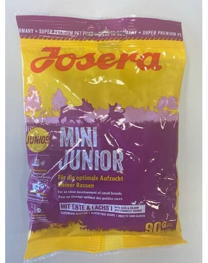 Josera vzorek MiniJunior 90 g granule pro štěňata a mladé psy malých plemen