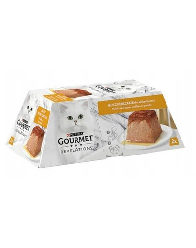 Purina Gourmet Revelations Mousse pěna s kuřecím masem 2x 57 g