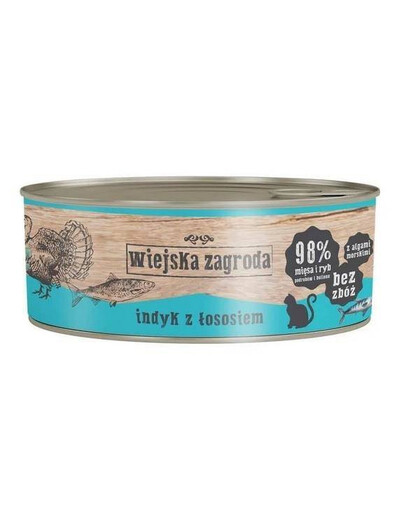 Wiejska Zagroda Cat Turkey with Salmon 85 g pro dospělé kočky