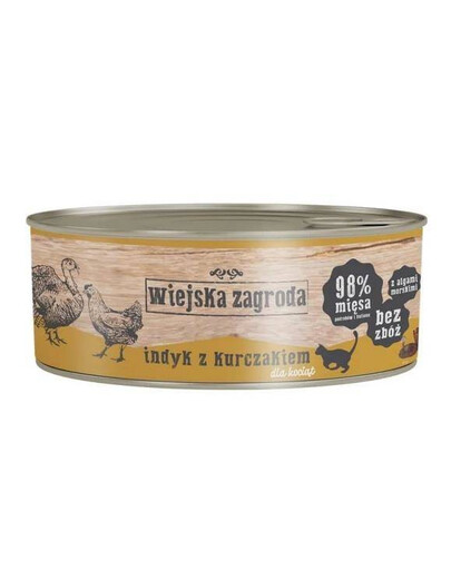 Wiejska Zagroda Cat Turkey with Chicken 85 g pro dospělé kočky