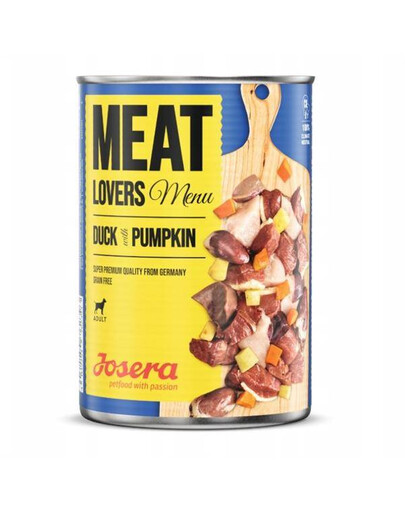 Josera Meat Lovers Menu Kachna s dýní konzerva pro dospělé psy 400 g