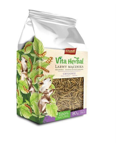 Vita Herbal pro hlodavce, moučné červy, 80 g