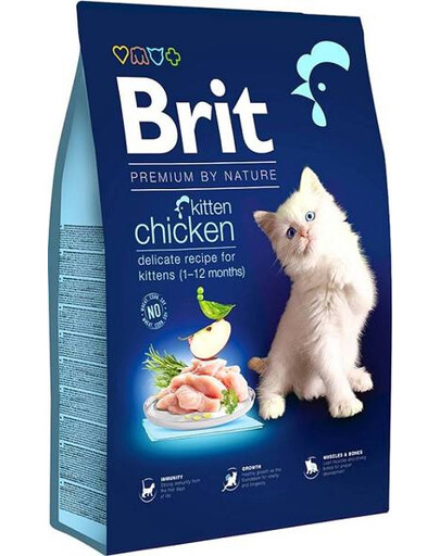 BRIT Cat Premium by Nature Kitten kuře 8 kg granule pro koťata 8 kg