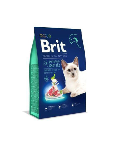 BRIT Cat Premium by Nature Sensitive jehněčí 1,5 kg