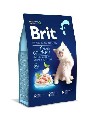 BRIT Cat Premium by Nature Kitten kuře 800 g