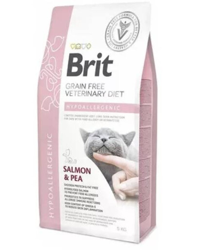 BRIT Veterinary Diets Cat hypoalergenní krmivo 5 kg