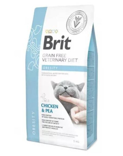BRIT veterinární krmivo pro kočky s obezitou 5 kg