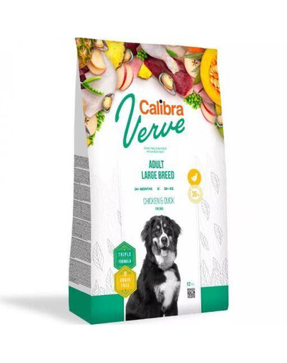 CALIBRA Dog Verve GF Adult Large Chicken&Duck 12 kg pro velká plemena