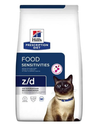 HILL'S Prescription Diet z/d Food Sensitivity Activ Biome granule pro kočky s citlivým trávicím systémem 3 kg