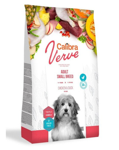 CALIBRA Dog Verve GF Adult Small Chicken&Duck granule pro psy malých plemen, kuře a kachna 6 kg