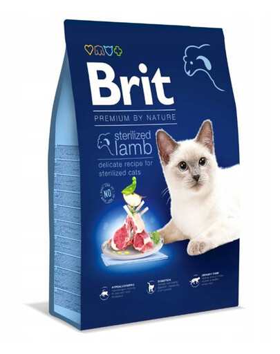 BRIT Cat Premium by Nature Sterilised lamb granule pro kočky s jehněčím masem 1,5 kg