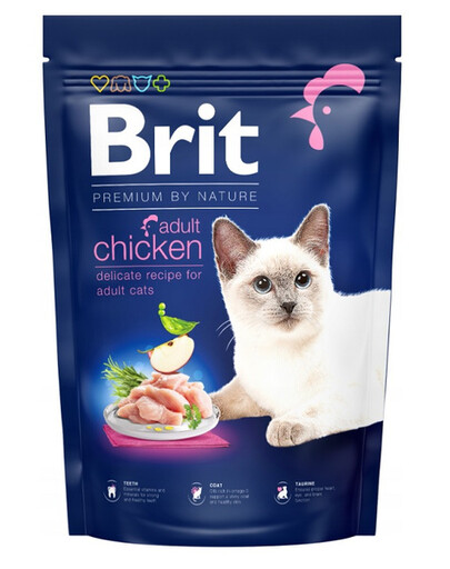 BRIT Cat Premium by Nature granule pro kočky s kuřecím masem 1,5 kg