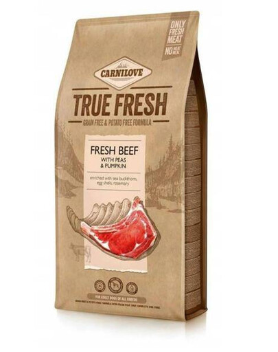 Carnilove True Fresh Adult Dogs Beef 1,4 kg - kompletní granule pro dospělé psy