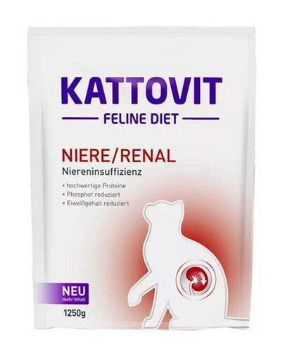 KATTOVIT Niere Renal Diet For Cats granule pro kočky s onemocněním ledvin 1,25 kg