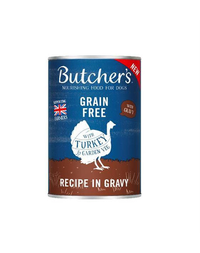 Butcher's Original v omáčce, kousky s krůtou v omáčce, 400 g mokrého krmiva pro psy, 400 g
