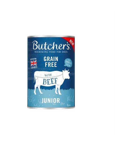 Butcher's Original Junior, kousky s želé 400 g - konzerva pro štěňata