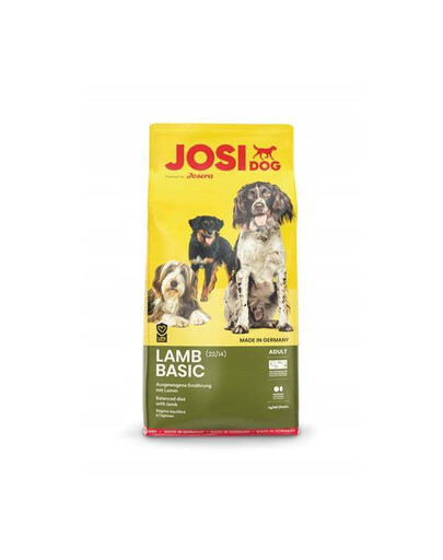 JosiDog Lamb Basic granule pro dospělé psy s jehněčím masem 15 kg