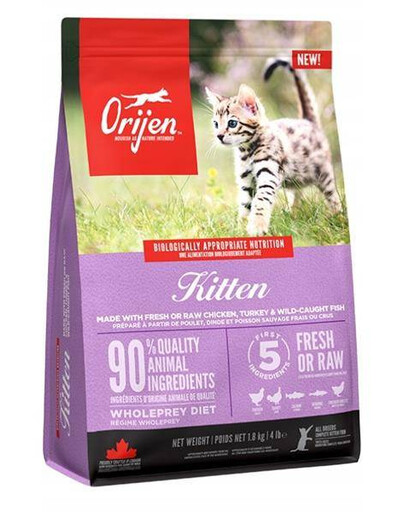 Orijen Kitten 1,8 kg bezobilné granule pro koťata