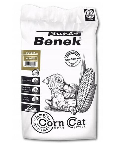 BENEK Super Corn Cat Golden k stelivo pro kočky přírodní kukuřice 35 l