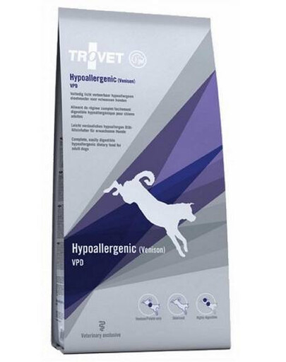 Trovet Hypoallergenic VPD Venison krmivo pro psy 10 kg