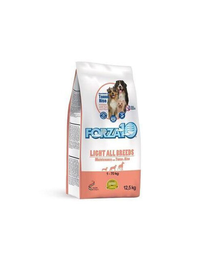 FORZA10 Maintenance Light s tuňákem nízkokalorické granule pro psy 12,5 kg