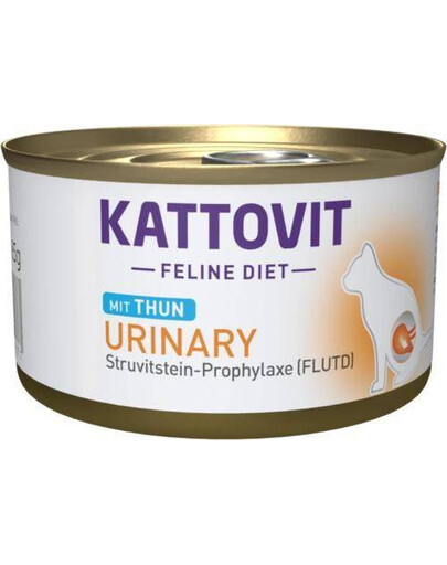 KATTOVIT pro kočky s problémy s močovými cestami s tuňákem 85 g