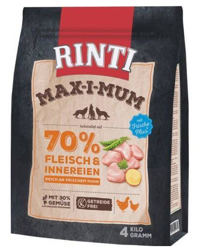 RINTI MAX-I-MUM s kuřecím masem pro psy 4 kg