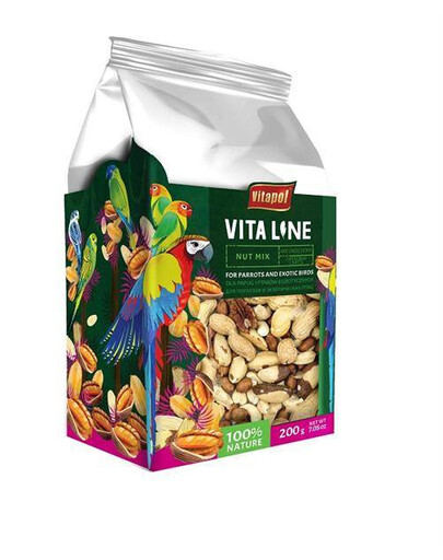 Směs Vitaline Nut pro papoušky a exotické ptactvo 150 g