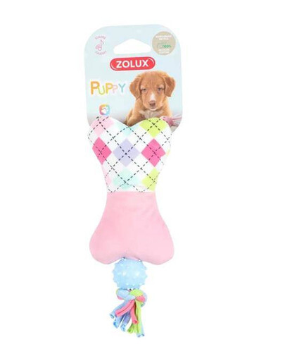 Plyšová hračka pro štěně TINYBone růžová plyšová hračka pro psa