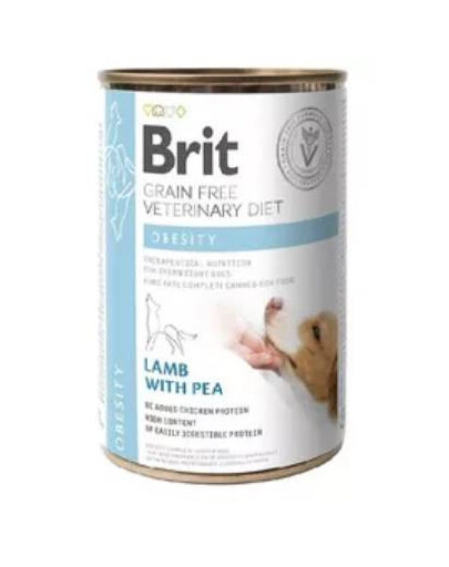 BRIT Veterinary Diet Obesity Lamb&Pea krmivo pro psy pro obezitu 400 g