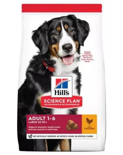 HILL'S Science Plan Canine Adult granule pro psy velkých plemen s kuřecím masem 18 kg