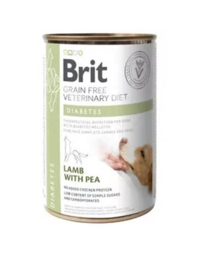 BRIT Veterinary Diet Diabetes Lamb&Pea krmivo pro psy pro cukrovku 400 g